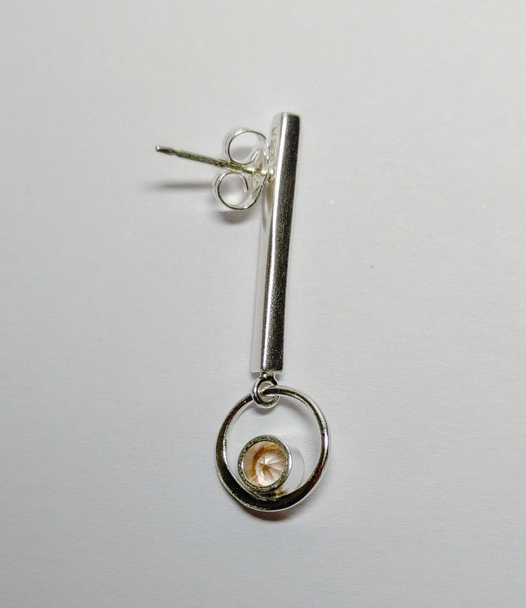 Sunstone Modern Dangle Earring