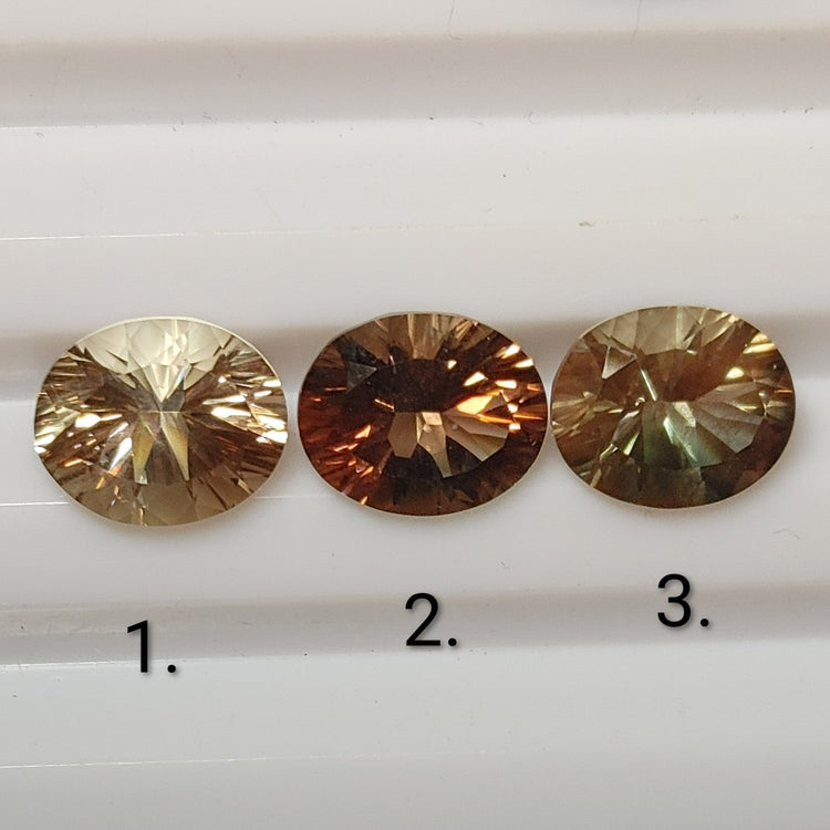Silver Oregon Sunstone Color Spot Necklace