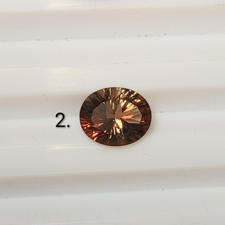 Silver Oregon Sunstone Color Spot Necklace