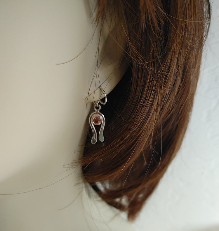 "Ebb & Flow" Silver Dangle Earrings