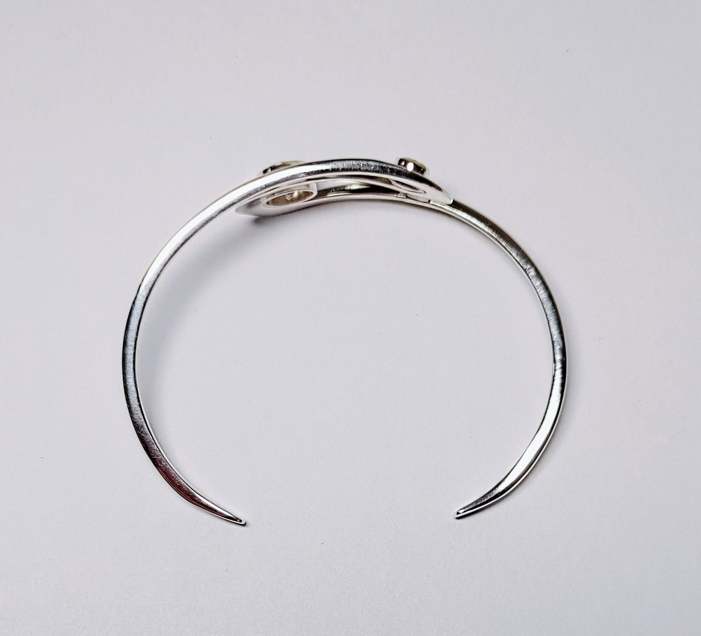 "Ebb & Flow" Double Sunstone Cuff Bracelet