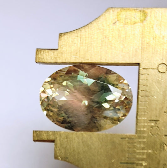 Gemstone Oregon Sunstone Gem Tri Color 18 x 13mm 11 53 Carat Oval