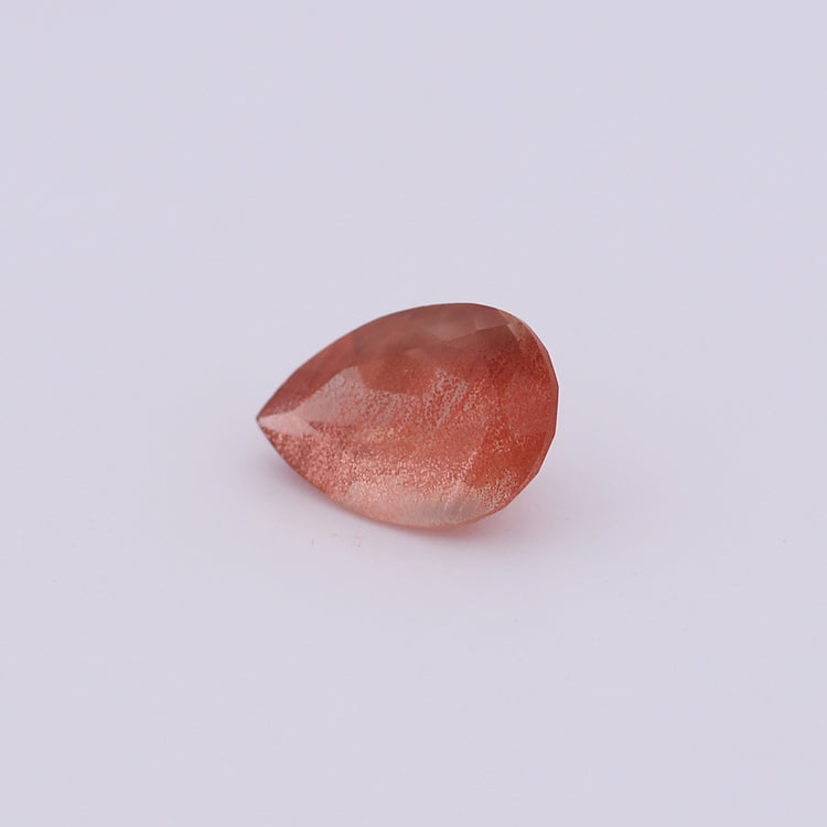 Gemstone-Peach Schiller-Pear Shape-3.85 carat