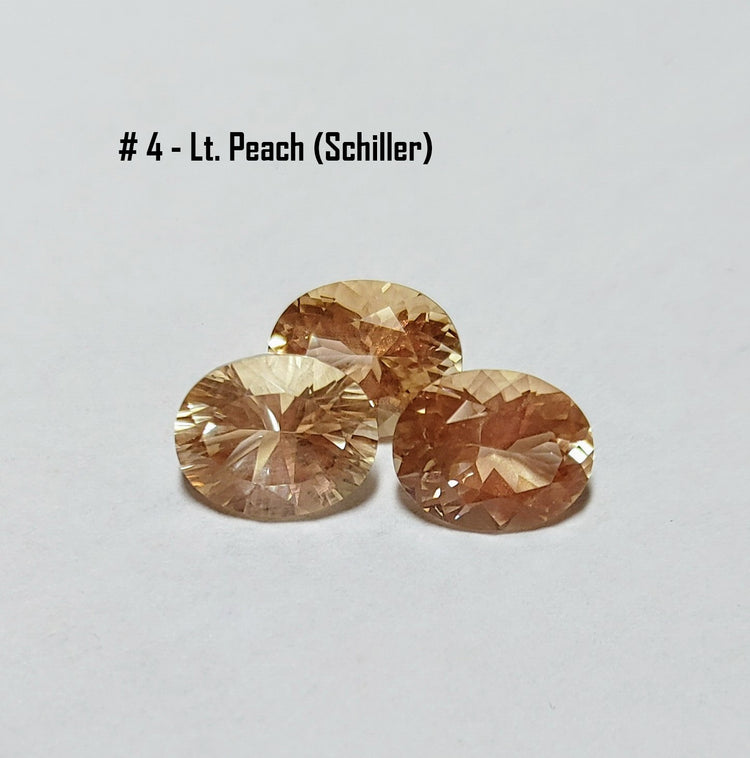 Silver Oregon Sunstone Color Spot Necklace
