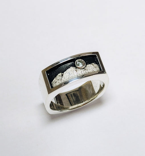 Cascade Mountain Wedding Ring