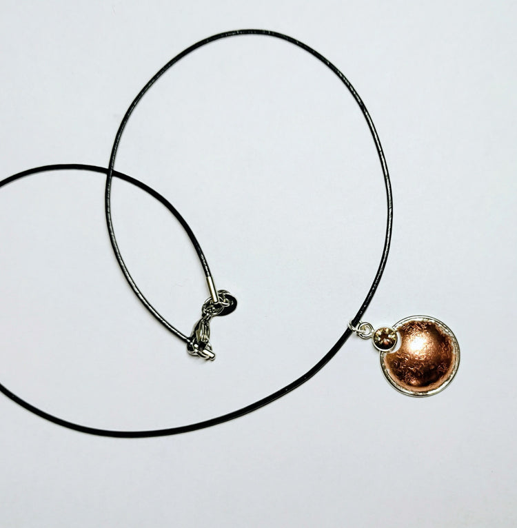 Oregon Sunstone "Copper-Silvermoon Necklace"