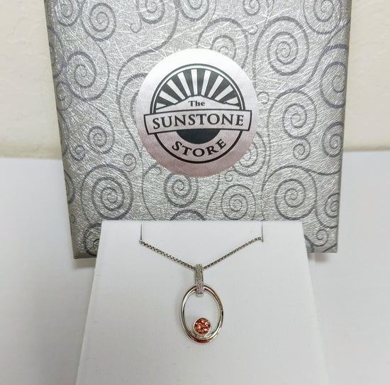 Fire & Ice Oregon Sunstone Pendant View