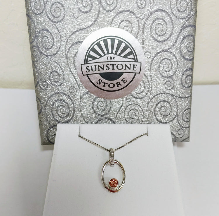 Fire & Ice Oregon Sunstone Pendant View