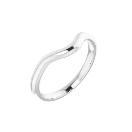 Gold Contour Band for "Starburst" Six Prong Engagement