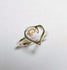 Silver "Romantic Heart Ring" with Oregon Sunstone