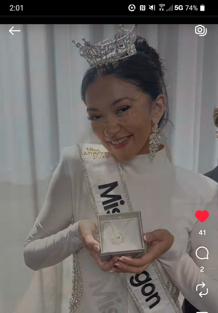 MYA's "Miss O Necklace" Oregon Sunstone & Diamond