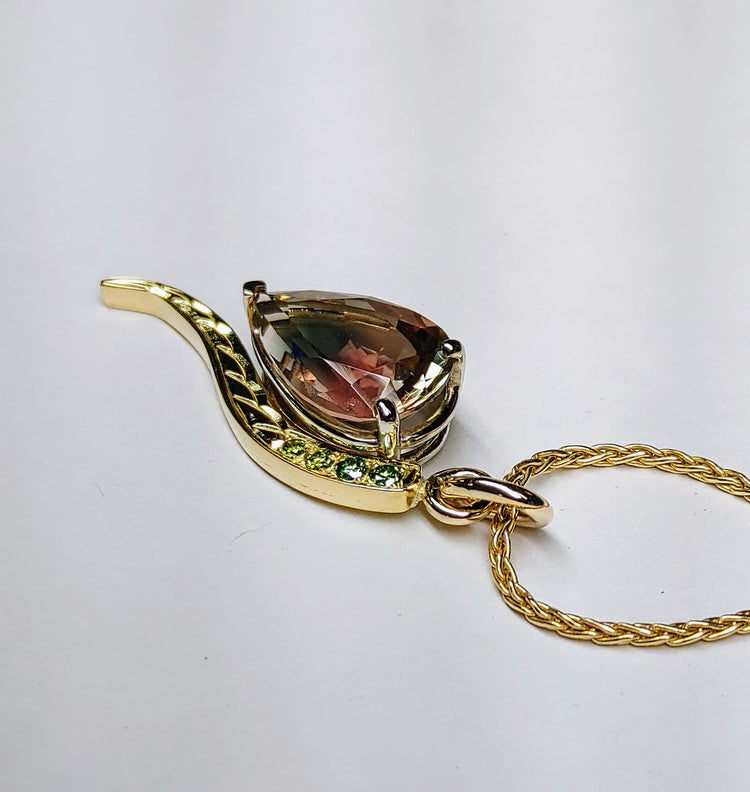 Green Diamond Necklace