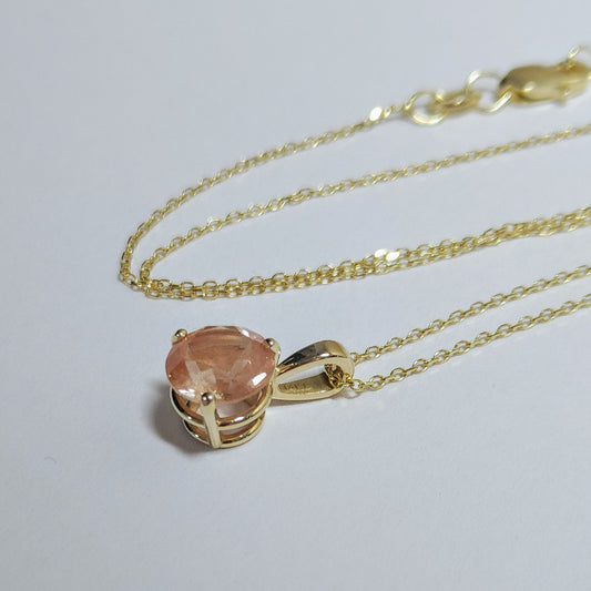 Trinity_peach_yellow_gold_necklace_pendant
