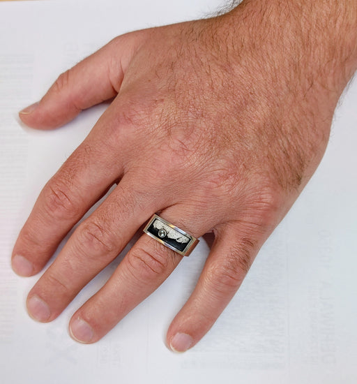 Cascade Mountain Wedding Ring