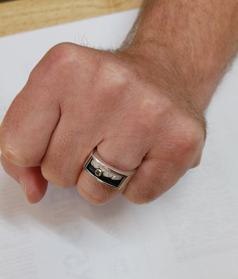 Cascade Mountain Wedding Ring