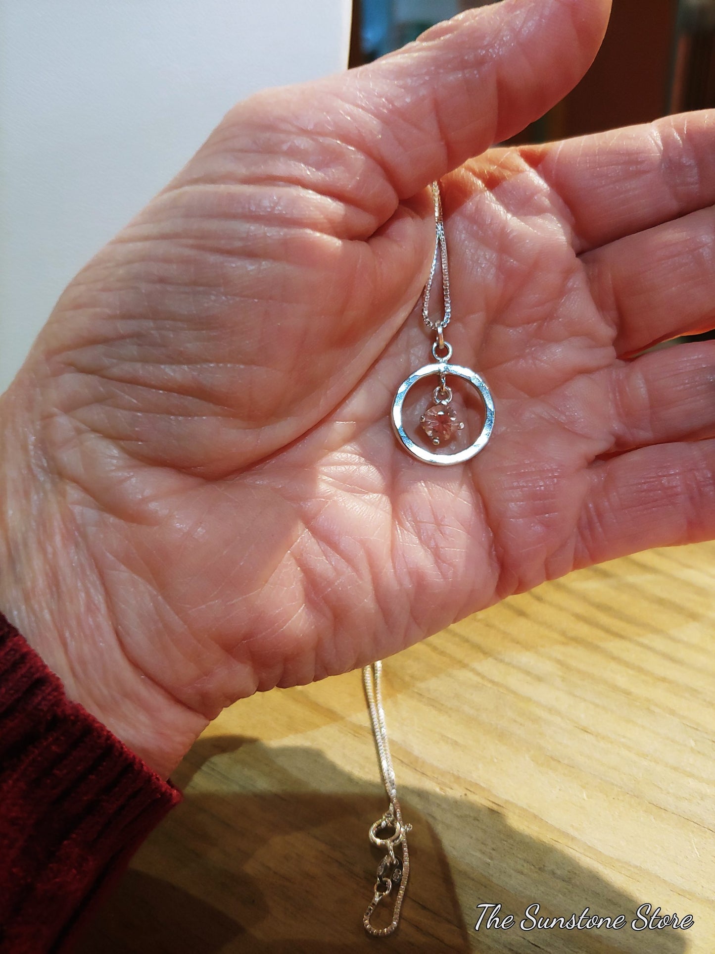Saturn Pendant-Rings around the Sunstone