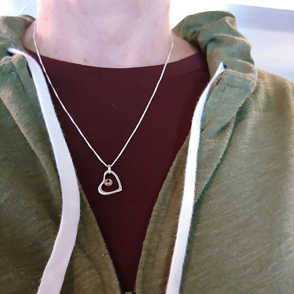 Sunstone True Heart Necklace