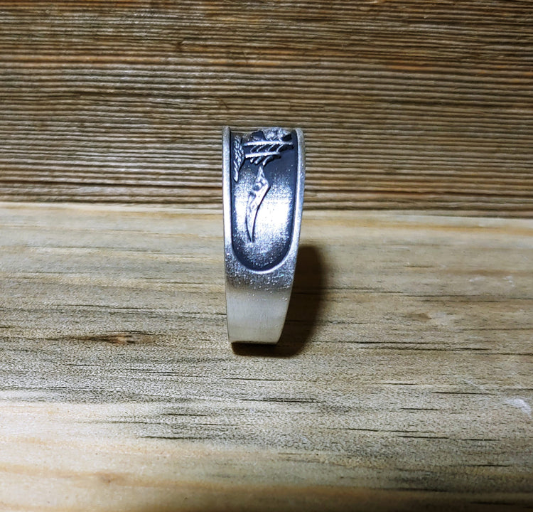 Sterling Silver "Three Peaks & Ponderosa Mountain Band"