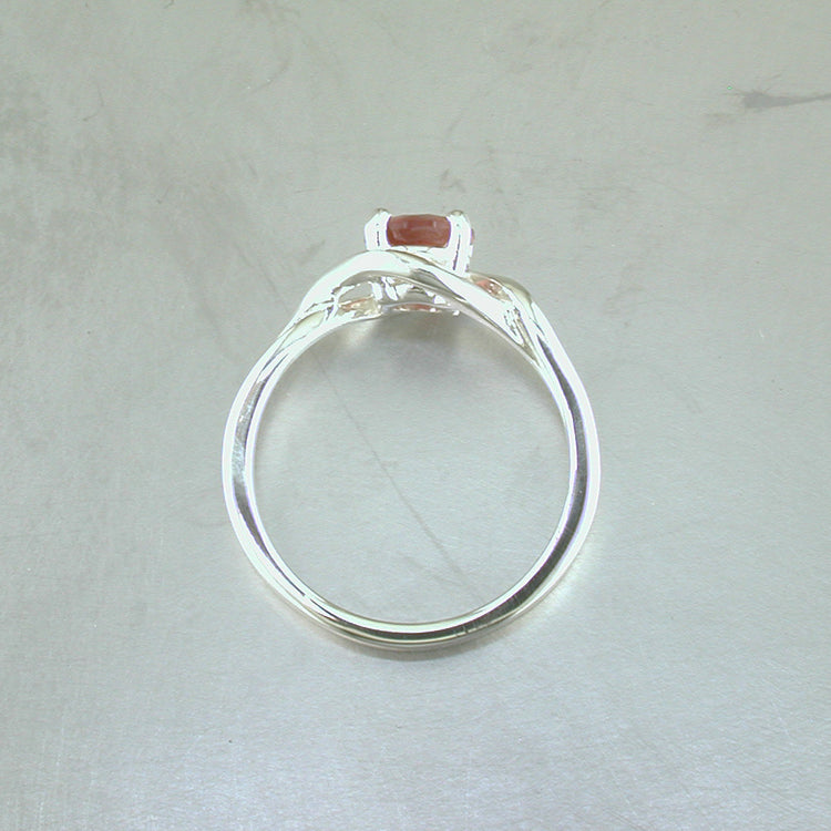 Sunstone Engagement "Rings of Venus", Gold or Silver