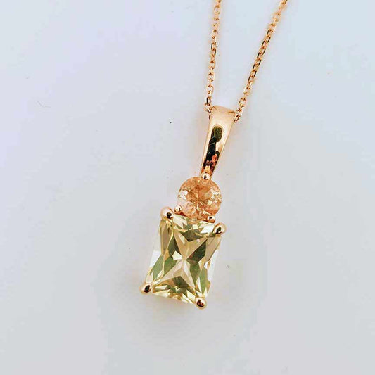 Fancy Gold Pendant Oregon Sunstone