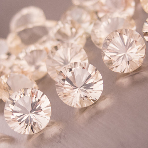 Solid Gold Lasso Bezel Set Sunstone Ring