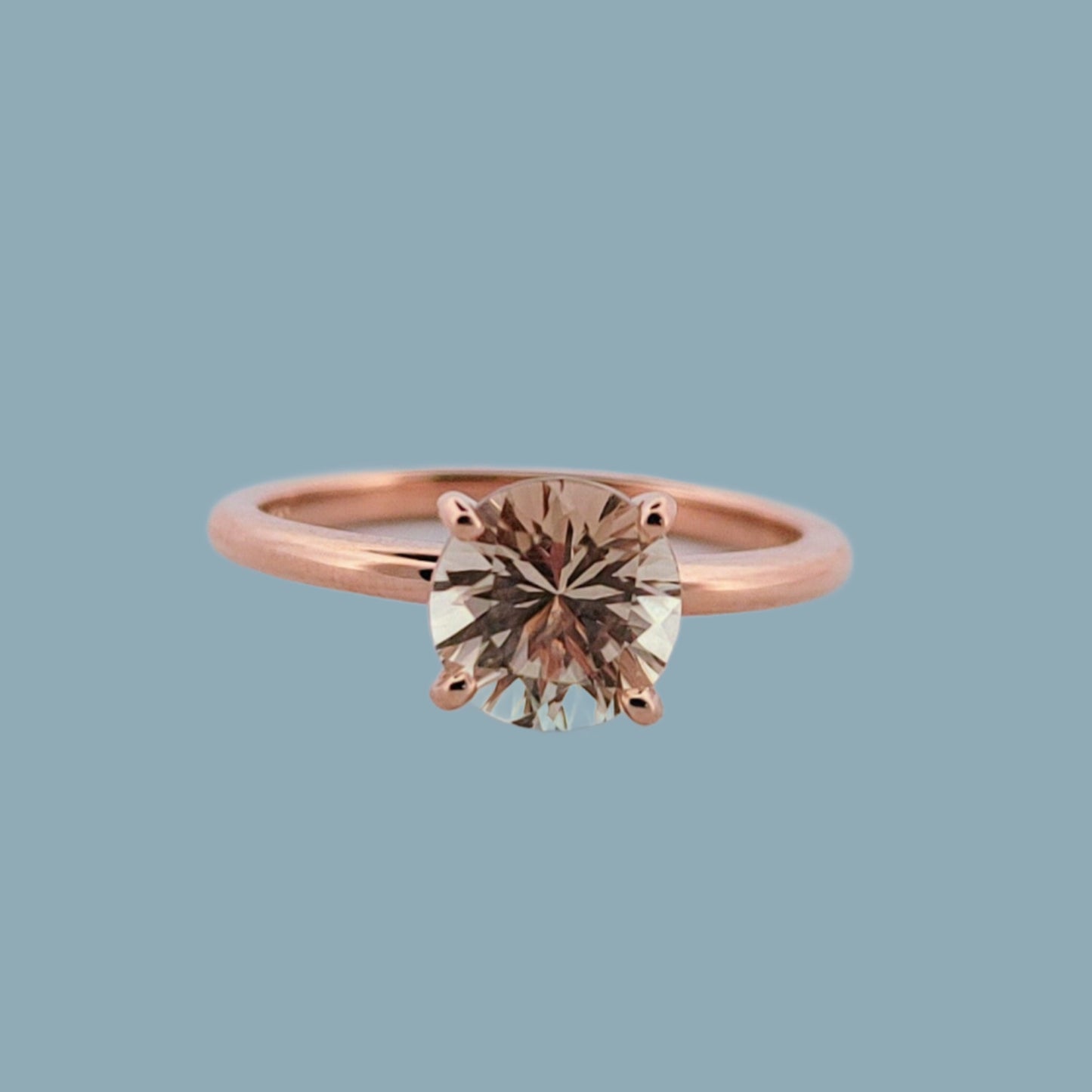 Classic Sunstone Engagement Ring