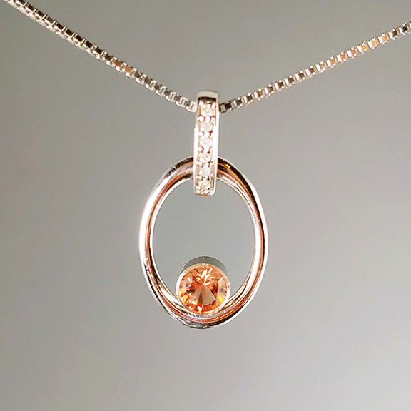 Fire & Ice Oregon Sunstone Pendant