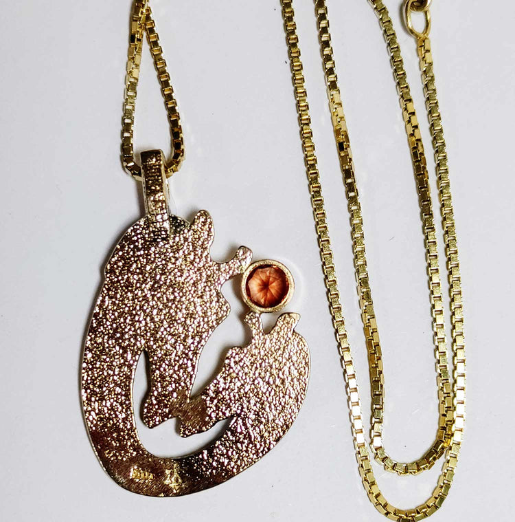 Giraffe Love Oregon Sunstone Pendant