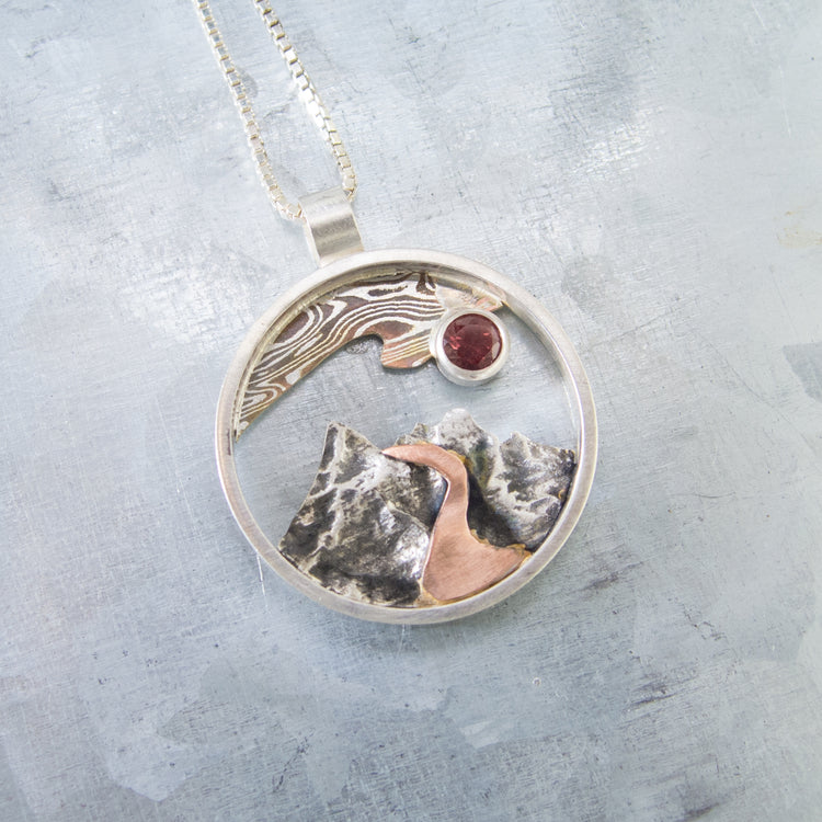Oregon Mountain Pendant-Large Size