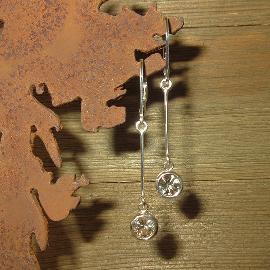 Modern Bar Dangle Earrings