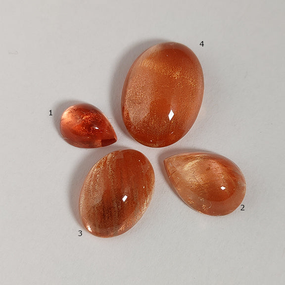 Rare Schiller Oregon Sunstone Cabochons