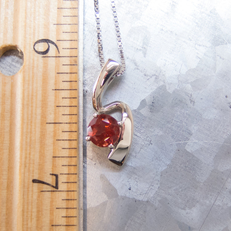 Gold or Silver Tranquility Pendant with Oregon Sunstone