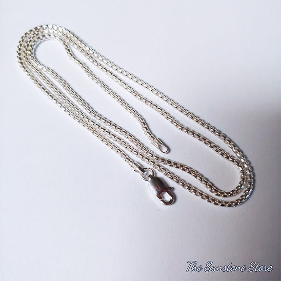 Rounded Box Chain-Sterling Silver