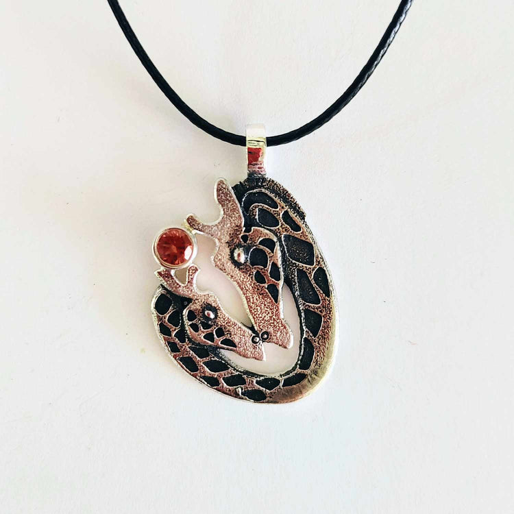 Giraffe Love Oregon Sunstone Pendant