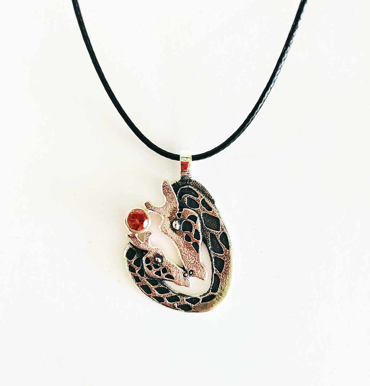 Oregon Sunstone Pendant of Giraffe
