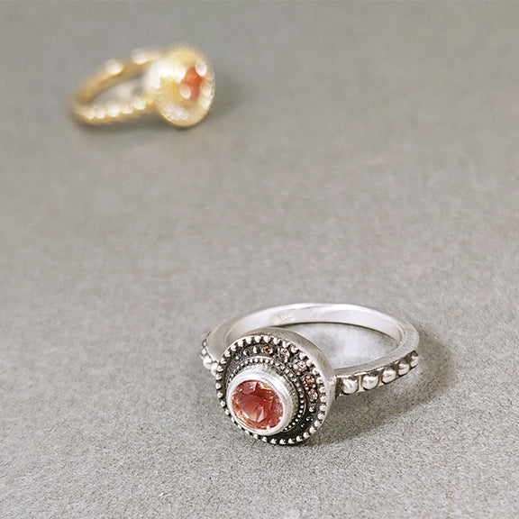 Oregon Sunstone Eclipse Ring
