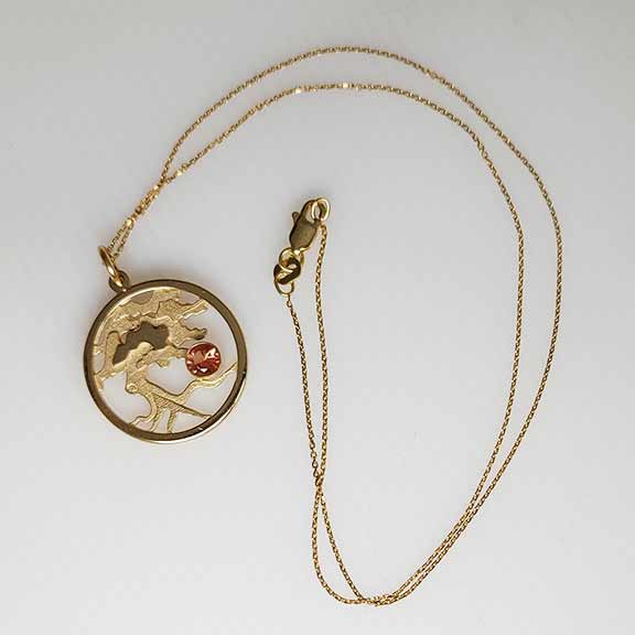 Solid Gold TREE OF LIFE-Necklace