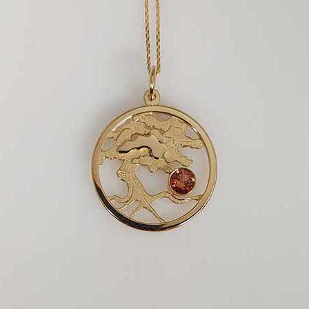Solid Gold TREE OF LIFE-Necklace