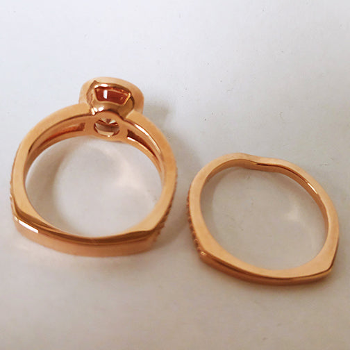 Remarkable Engagement Ring with Wedding Band