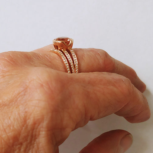Remarkable Engagement Ring with Wedding Band