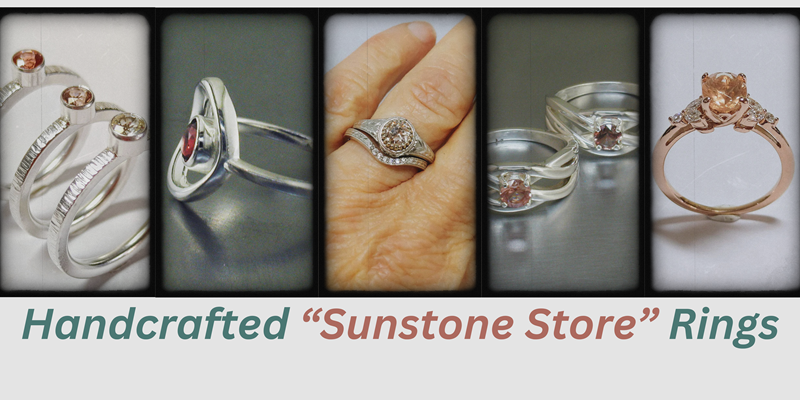 Handcrafted “Sunstone Store” Rings for Every Occasion