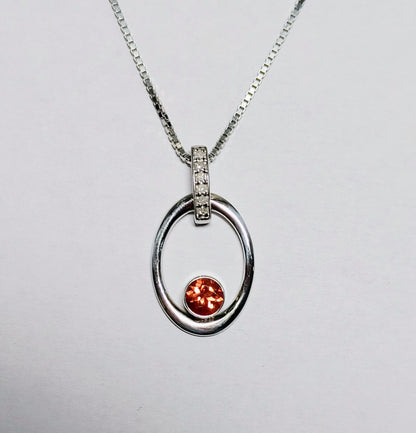 Fire & Ice Oregon Sunstone Pendant