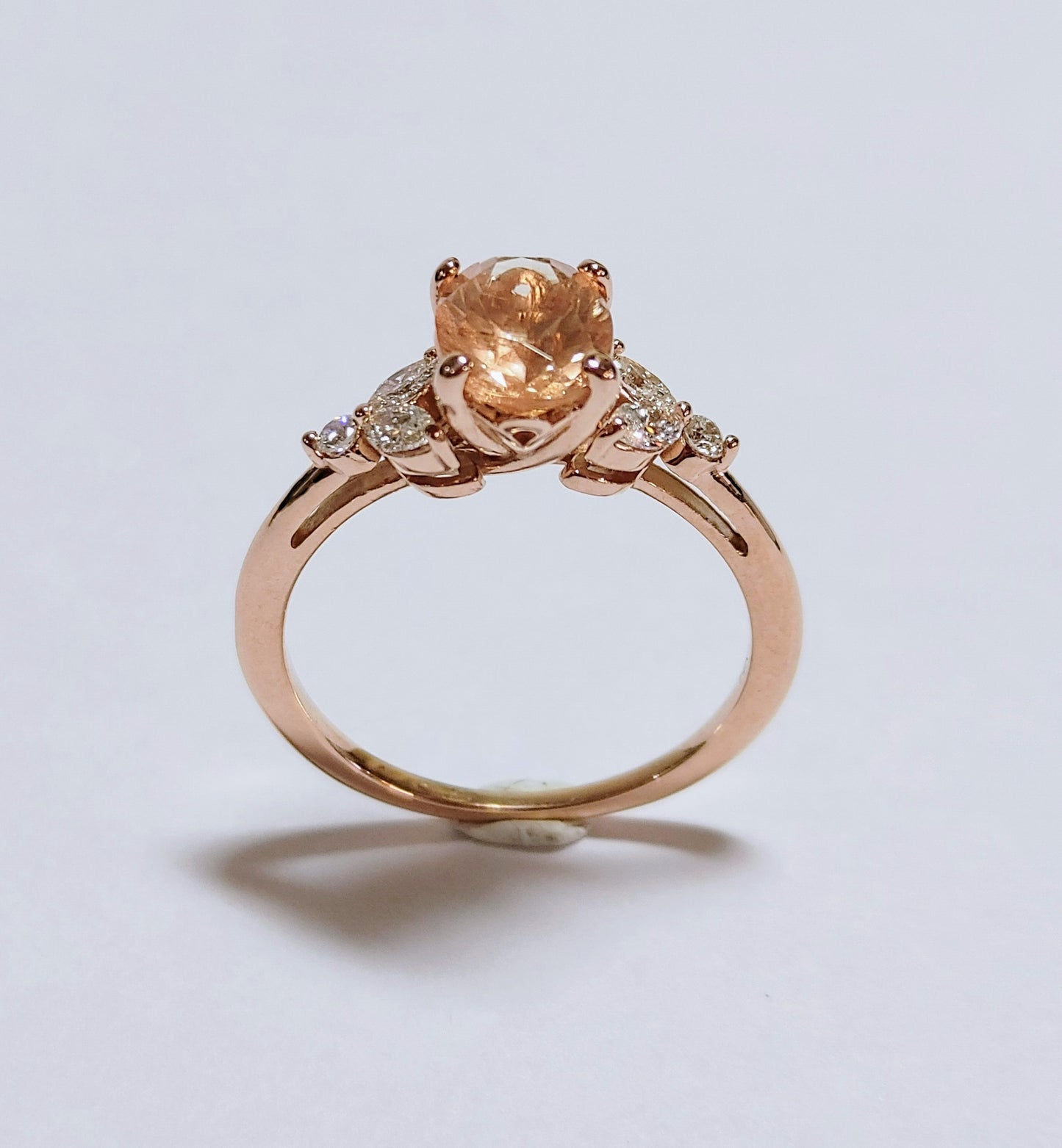 Mkayla Sunstone Engagement Ring-14K Rose Gold