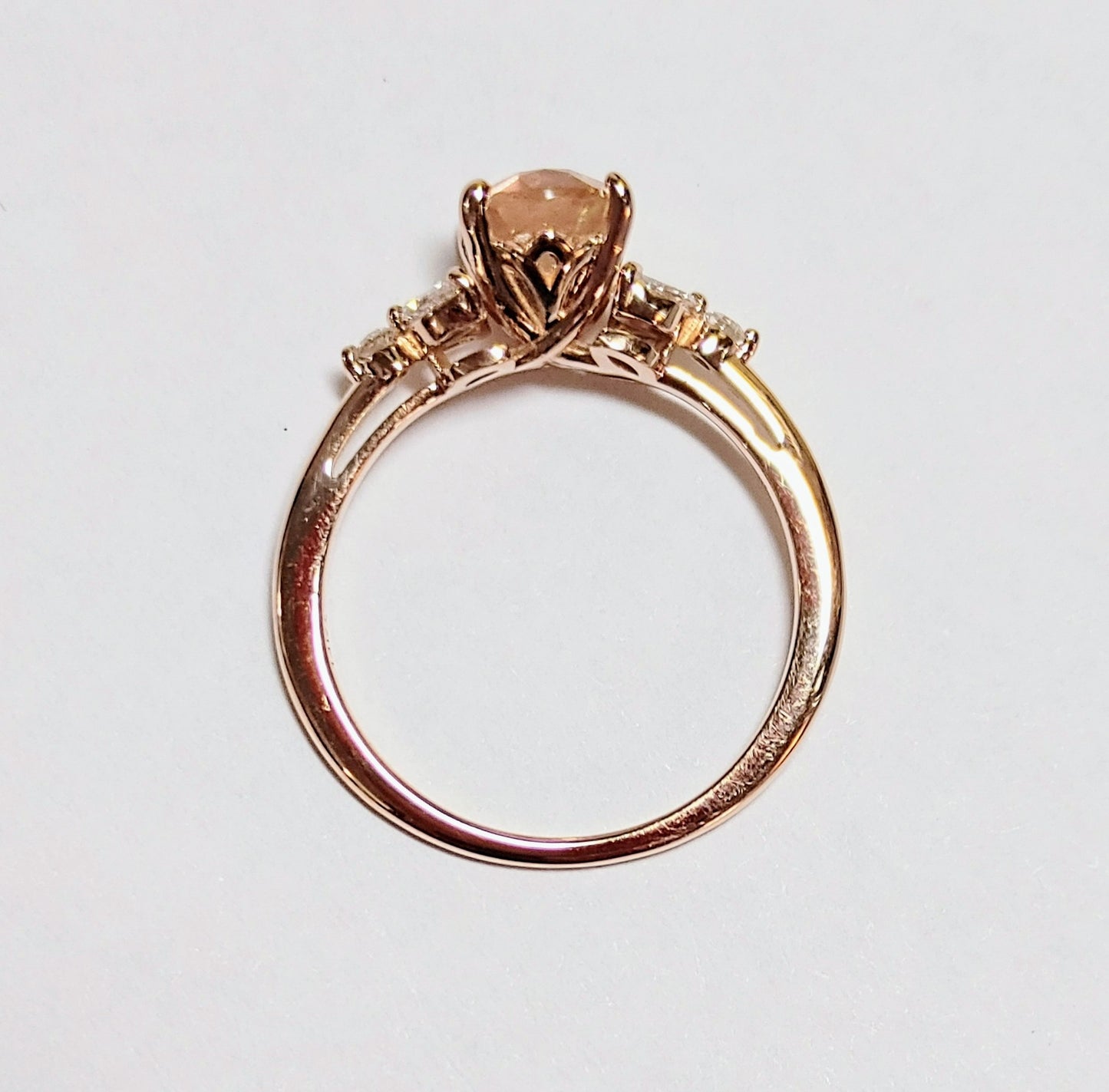 Mkayla Sunstone Engagement Ring-14K Rose Gold