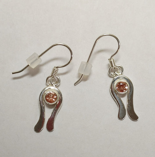 "Ebb & Flow" Silver Dangle Earrings