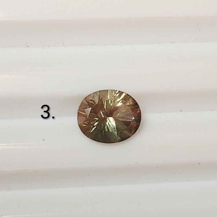 Silver Oregon Sunstone Color Spot Necklace