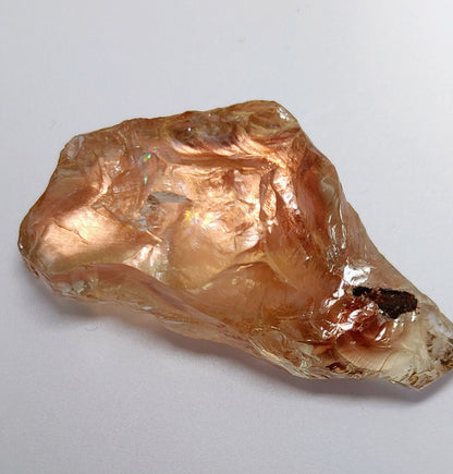 Peach/Orange Oregon Sunstone Crystal-35.64 carats