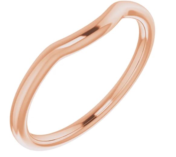 Elegant Contoured Plain Band-Mkayla Eng. Ring