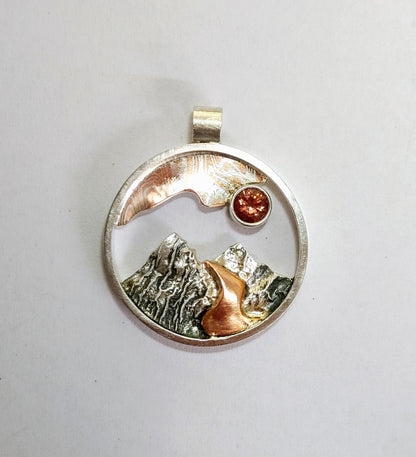 Oregon Mountain Pendant-Large Size