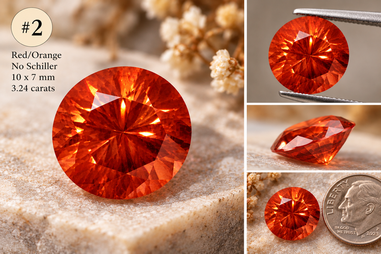 Gemstone-10mm Round Oregon Sunstone – Four Unique Colors